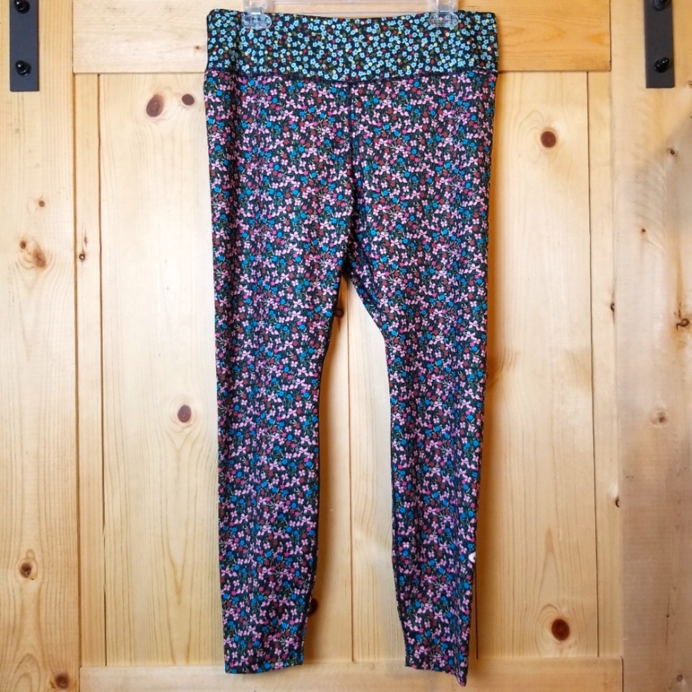 Nike One Femme Floral Stretchy Yoga Running Athletic Leggings